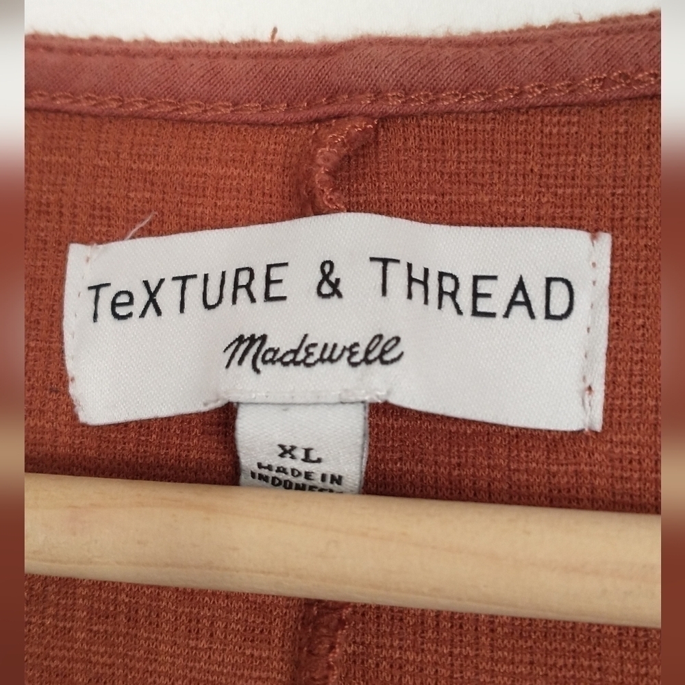 Madewell Rust Wrap Midi Dress - Picture 5 of 7